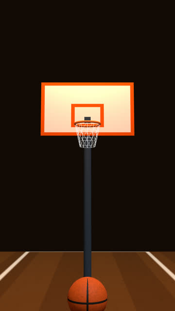 Screenshot of the 3D Basketball game