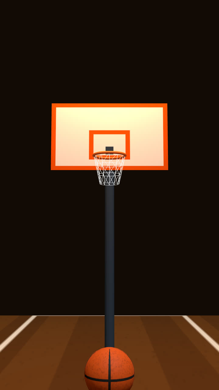Screenshot of the 3D Basketball game