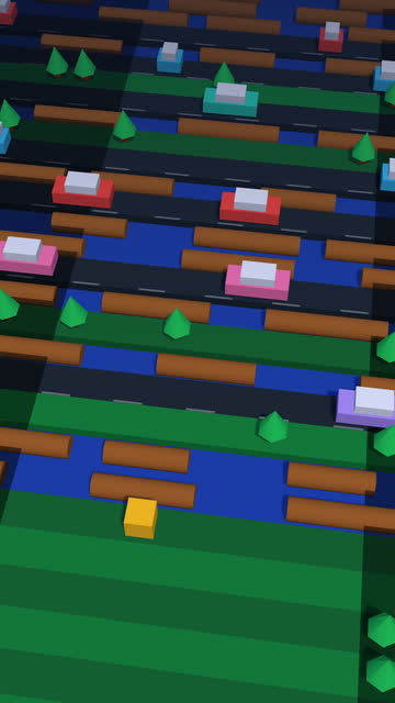 Screenshot of the 3D Cube Hopper game
