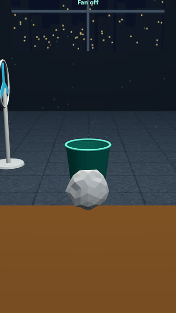 Screenshot of the 3D Office Toss game