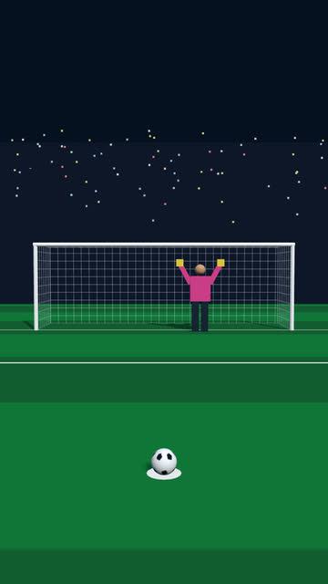 Screenshot of the 3D Penalty Kick game