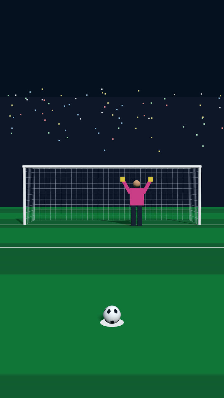 Screenshot of the 3D Penalty Kick game