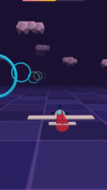 Screenshot of the 3D Sky Rings game
