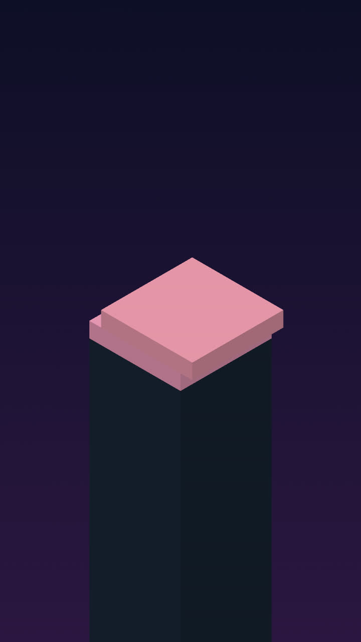 Screenshot of the 3D Stack Tower game