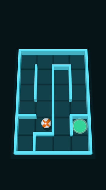 Screenshot of the 3D Tilt Maze game