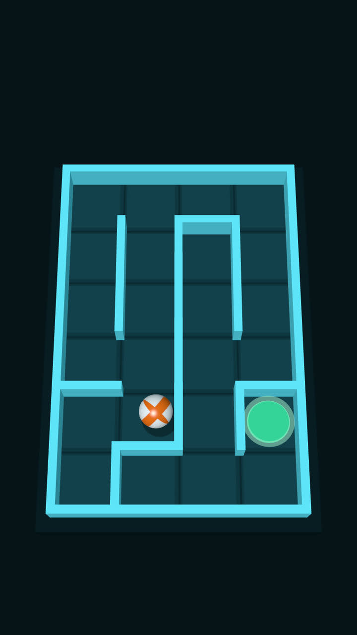 Screenshot of the 3D Tilt Maze game