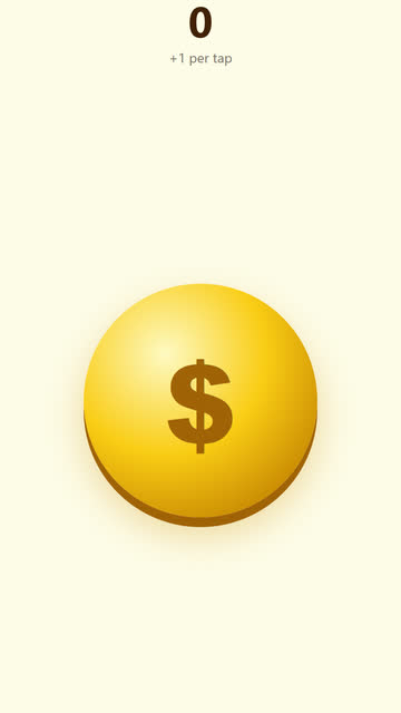 Screenshot of the Coin Clicker with Ads game