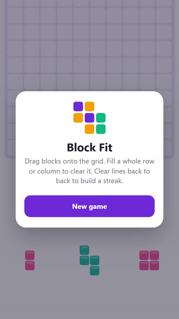 Play Block Fit Online Free - Block Fitting Puzzle