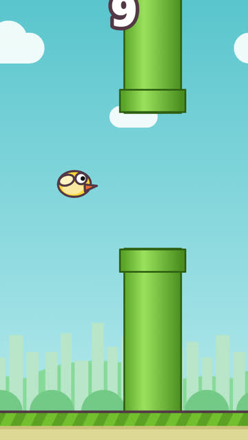 Screenshot of the Flappy Bird game