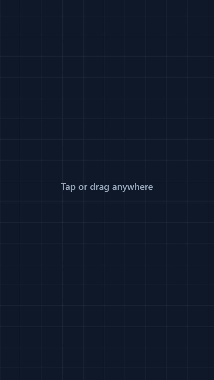 Screenshot of the Full-screen Canvas app template