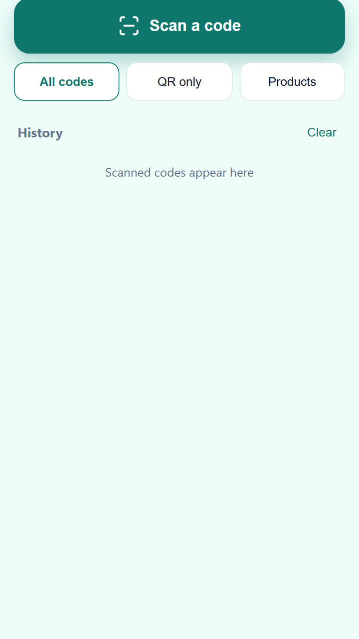 QR and Barcode Scanner App Template - Free Android App