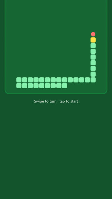 Screenshot of the Snake game