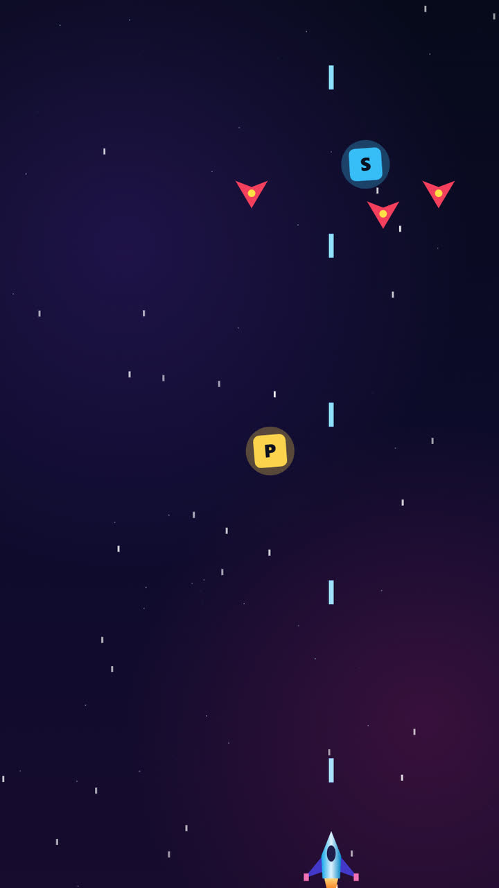 Screenshot of the Space Shooter game