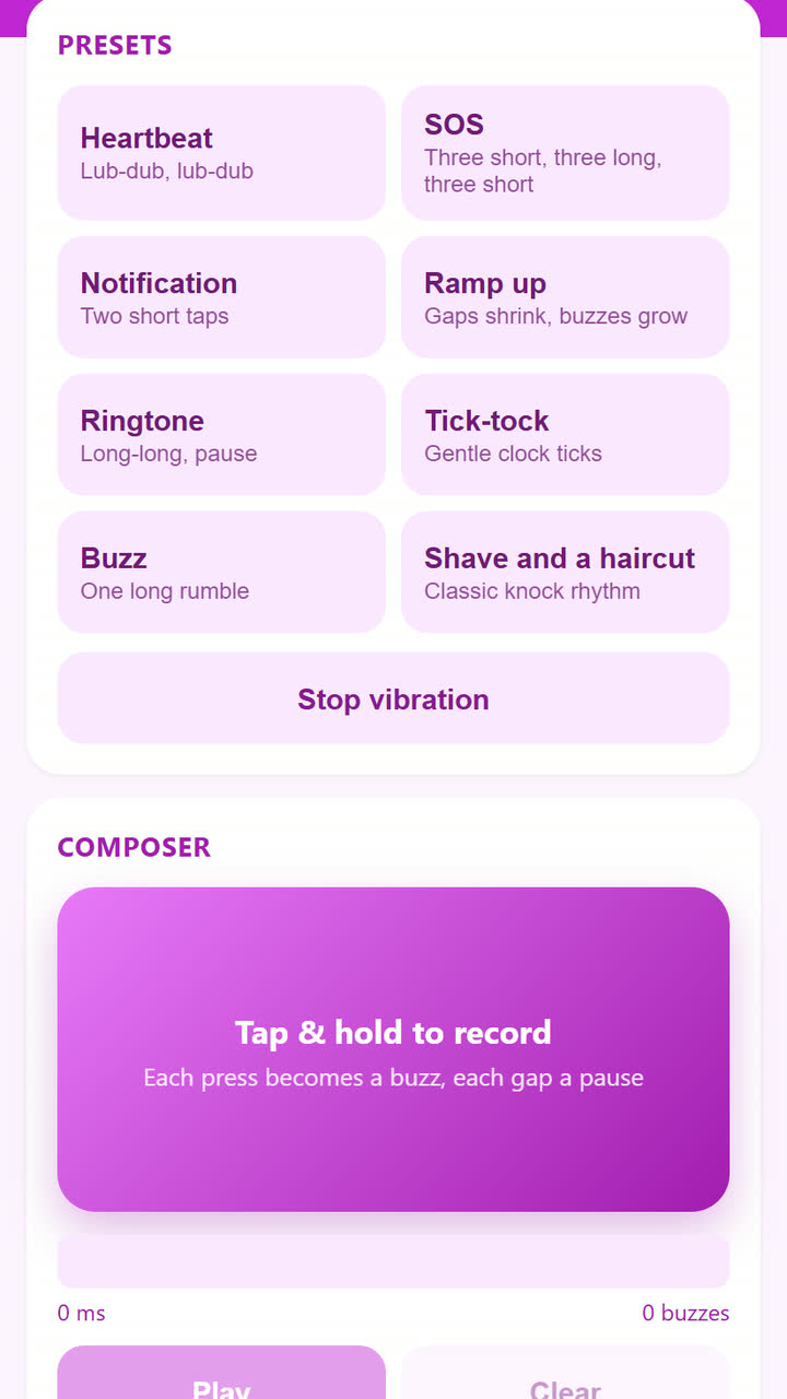 Vibration Lab App Template - Free Android App | AppMint