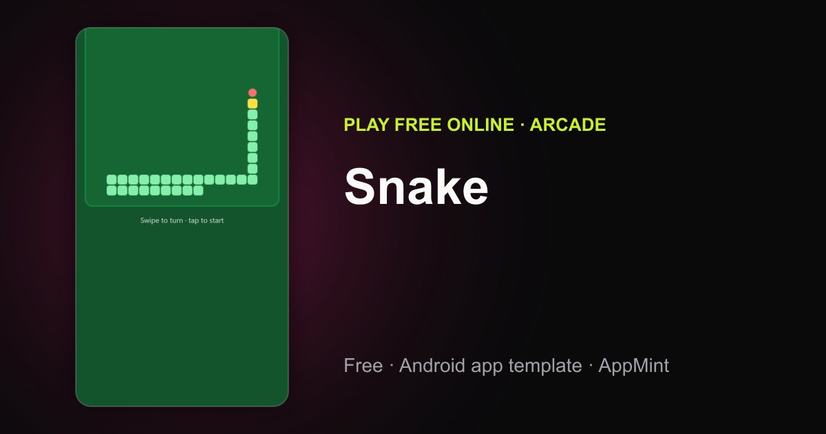 Play Snake Online Free - Classic Snake Game | App Template